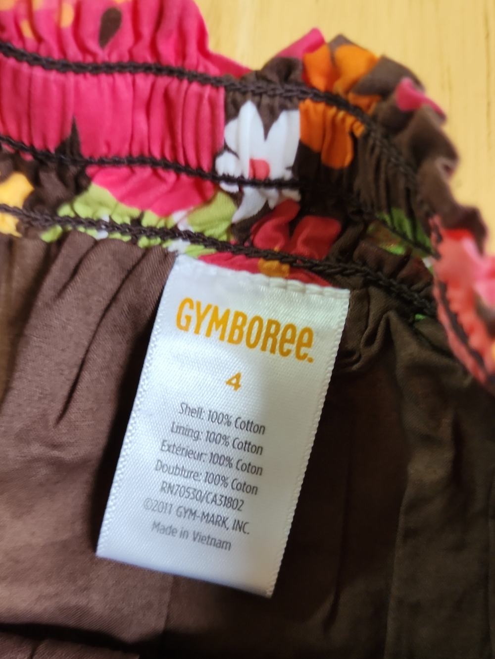 Gymboree Aloha Sunshine Tropical Floral Tiered Skirt Size 4 - HTF Vintage 2012 - Picture 2 of 6